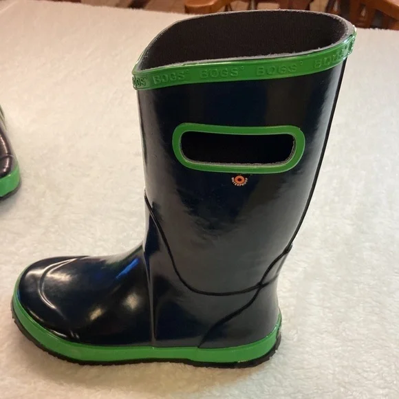 Bogs “Krainboots Solid” Youth Pull-on Rainboots Waterproof NEW - Picture 2 of 11
